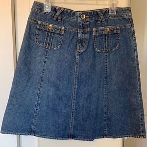Banana Republic A-line Jean Skirt Women's Size 10